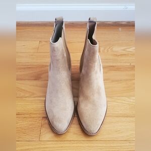 Madewell Suede Tan Ankle Booties